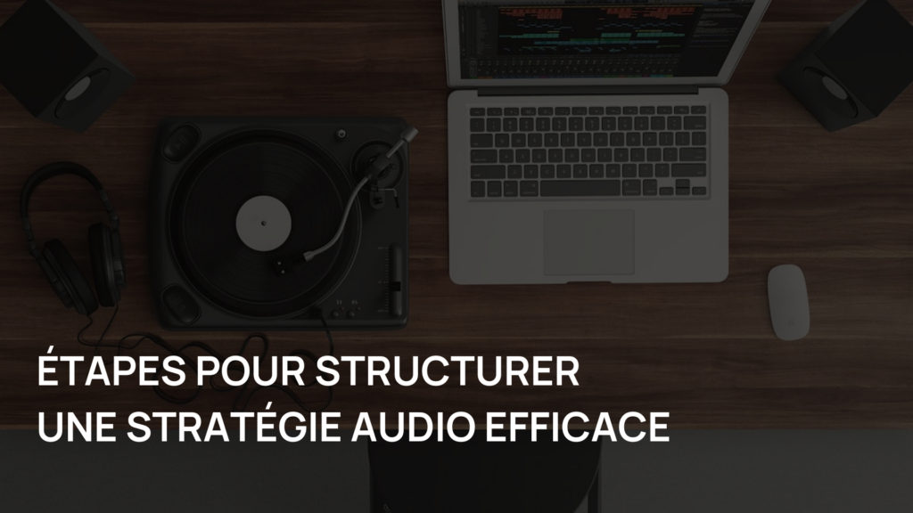 Étapes pour structurer une stratégie audio efficace.